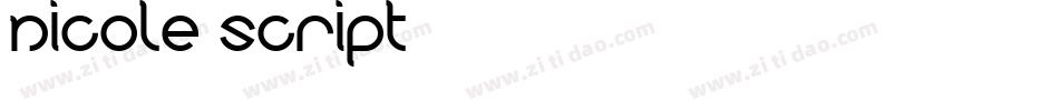nicole script字体转换